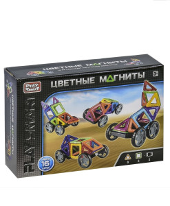 Конструктор магнитный Play Smart 2426, игровой набор, 16 деталей