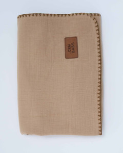 Плед детский Caramell Basic, муслин/велсофт, 85х90см