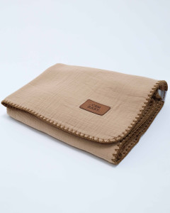 Плед детский Caramell Basic, муслин/велсофт, 85х90см