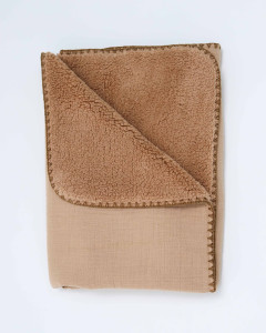 Плед детский Caramell Basic, муслин/велсофт, 85х90см
