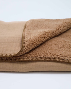 Плед детский Caramell Basic, муслин/велсофт, 85х90см