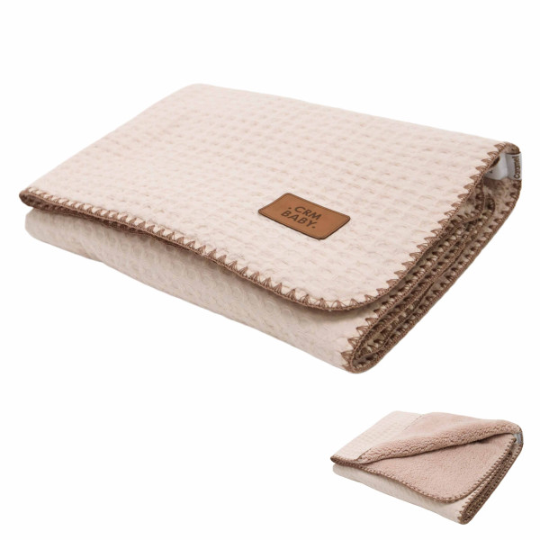 Плед детский Caramell Basic, зимний, муслин/велсофт, 85х90 см