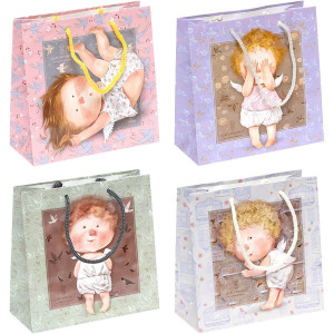 Пакет подарочный 17253-17256 Гапчинская, глянцевый, 16 х 16 х 7 см