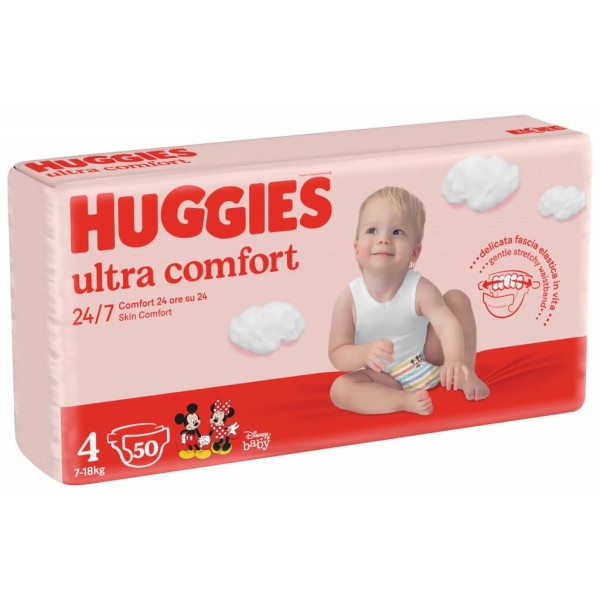 Подгузники Huggies Ultra Comfort №4 (7-18кг), 50 шт.