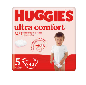 Подгузники Huggies Ultra Comfort №5 (11-25кг), 42 шт.