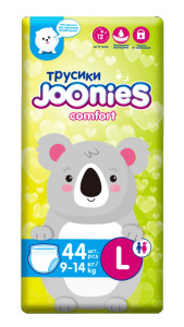 Трусики Joonies Comfort L (9-14кг), 44 шт.