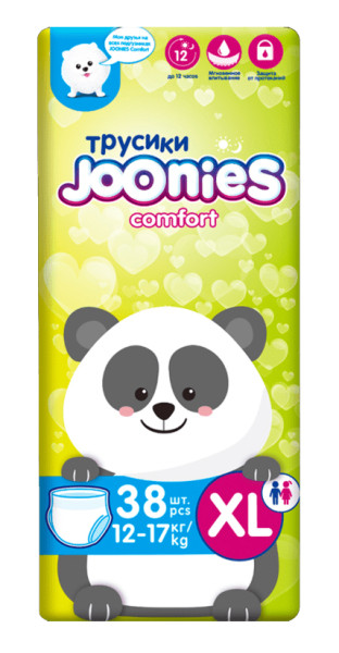 Трусики Joonies Comfort XL (12-17кг), 38 шт.