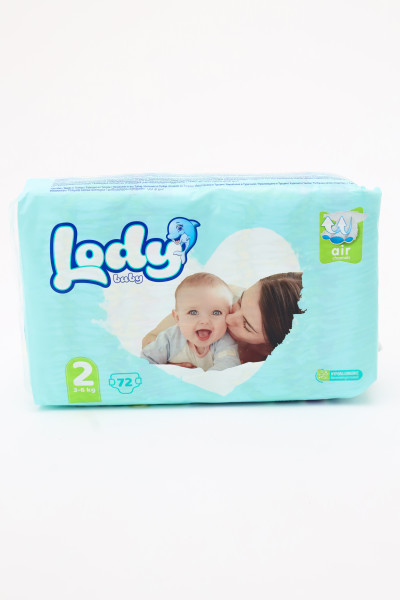 Подгузники Lody Baby Air №2 (3-6 кг), 72 шт.
