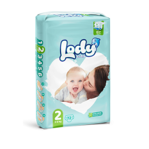 Подгузники Lody Baby Air №2 (3-6 кг), 72 шт.