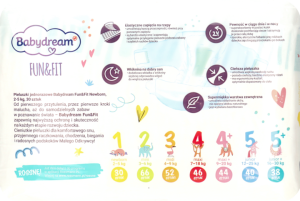 Подгузники Babydream Fun&Fit Newborn №1 (2-5 кг), 30 шт.