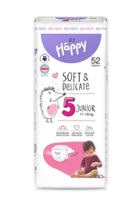 Подгузники Bella Happy Soft&Delicate №5 (11-18 кг), 52 шт.