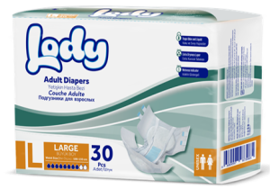 Подгузники для взрослых Lody Adult Diaper L, 100-150 см, 30 шт.