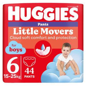 Трусики для мальчика одноразовые Huggies Pants Little Movers №6 (15-25 кг), 44 шт.