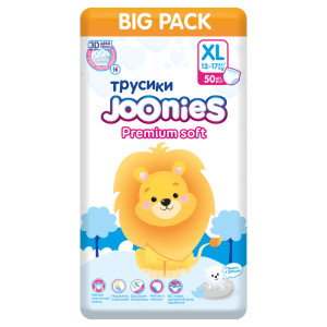 Трусики Joonies Premium Soft XL (12-17кг), 50 шт.