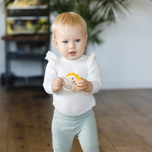 Погремушка - грызунок BabyOno Лев, силиконовый