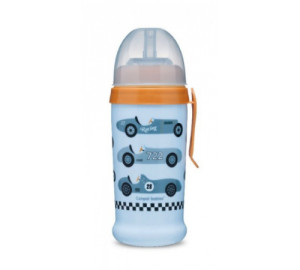 Поильник Canpol babies Бабочка/Машины с носиком-трубочкой, 12м+, 350мл