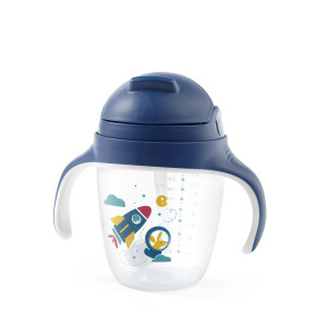 Поильник-непроливайка BabyOno, с трубочкой, 240 мл