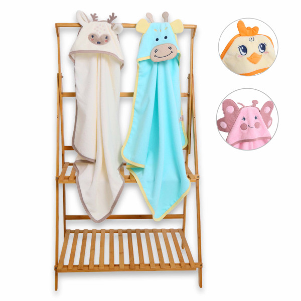 Полотенце - уголок махровое Ramel Животные, хлопок, 75х80 см