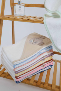 Полотенце - уголок махровое Ramel Мишка, хлопок, 80х80 см