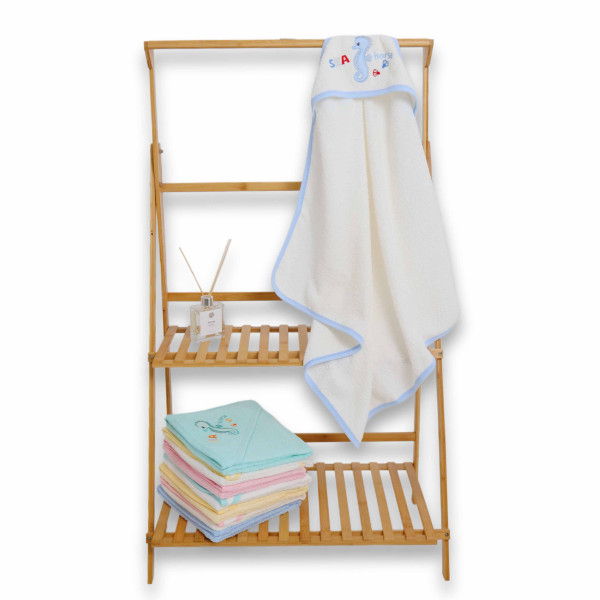 Полотенце - уголок махровое Ramel Морской конек, хлопок, 75х80 см