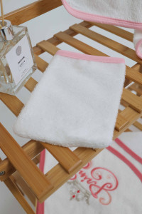 Полотенце - уголок махровое Ramel Prince/Princess с варежкой, хлопок, 75х80 см