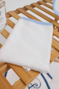 Полотенце - уголок махровое Ramel Prince/Princess с варежкой, хлопок, 75х80 см