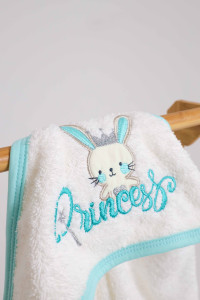Полотенце - уголок махровое Ramel Зайчик, хлопок, 75х80 см