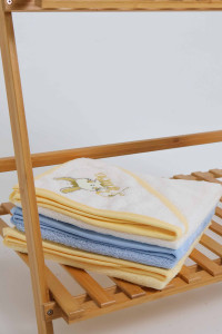 Полотенце - уголок махровое Ramel Зайчик, хлопок, 75х80 см