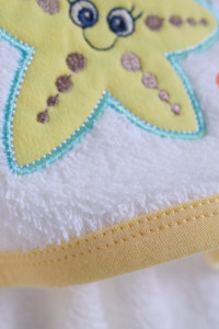 Полотенце - уголок махровое Ramel Звездочка, хлопок, 75х80 см