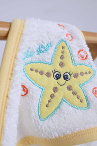 Полотенце - уголок махровое Ramel Звездочка, хлопок, 75х80 см