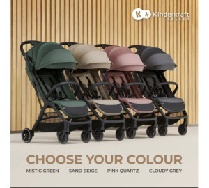 Коляска прогулочная KinderKraft NUBI 2, автоматическое складывание