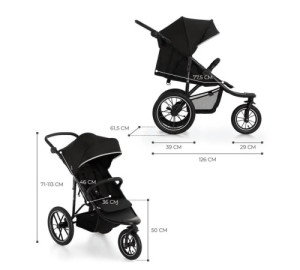 Коляска прогулочная KinderKraft Helsi, трехколесная