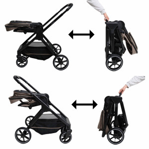 Коляска прогулочная Mom-Be Versa с реверсивным сиденьем, автоматическое складывание