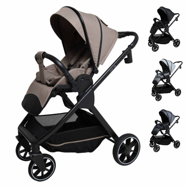 Коляска прогулочная Mom-Be Versa с реверсивным сиденьем, автоматическое складывание