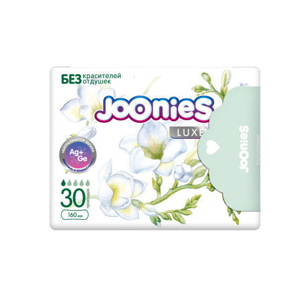Прокладки ежедневные Joonies LUXE, 1 капелька, 30 шт.