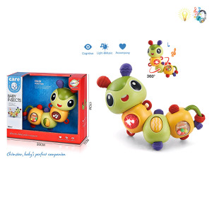 Игрушка 000305 Гусеница, со звуком и светом