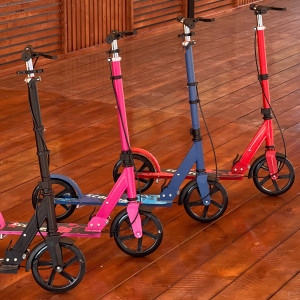 Самокат подростковый M-Trike, двухколесный, ручной тормоз