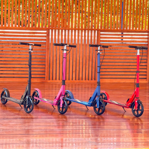 Самокат подростковый M-Trike, двухколесный, ручной тормоз
