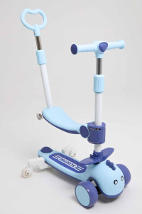 Самокат трансформер M-Trike MAXI Дино, 5 в 1, трехколесный, складной