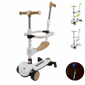 Самокат трансформер M-Trike MAXI, 5 в 1, трехколесный, складной