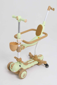 Самокат трансформер M-Trike MAXI Дино, 5 в 1, трехколесный