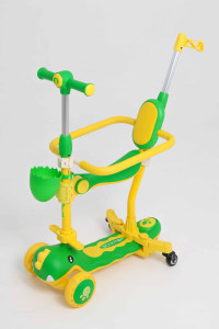 Самокат трансформер M-Trike MAXI Дино, 5 в 1, трехколесный