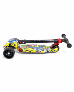 Самокат трехколесный M-Trike Граффити MAXI, складной, сталь