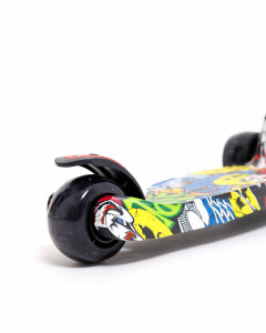 Самокат трехколесный M-Trike Граффити MAXI, складной, сталь