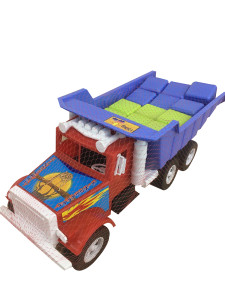 Игрушка Юника Большой самосвал с кубиками, 12 шт.