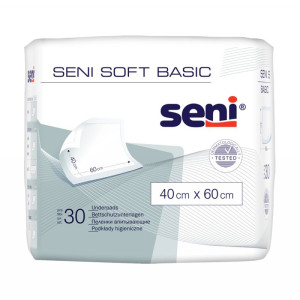 Одноразовые пеленки Seni Soft Basic (40х60 см), впитывающие, 30шт.