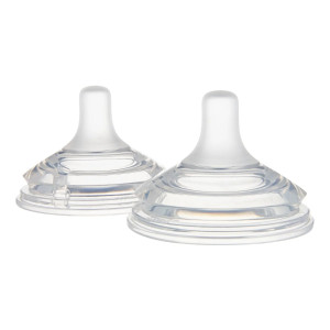 Соска антиколиковая Canpol babies Natural Shape DuoFlex Medium, силикон, 3 потока, 6m+, 2 шт.
