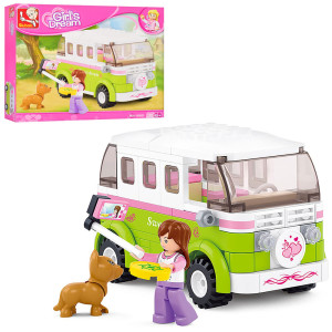 Конструктор SLUBAN M38-B0523 Автобус, фигурки, 158 деталей