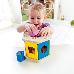 Сортер Hape E0407, деревянный, с погремушками