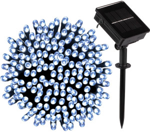 Гирлянда уличная 1201-1202 LED на солнечной батарее, длина 10 м, цвета и кол-во лампочек в ассортименте, IP 65
